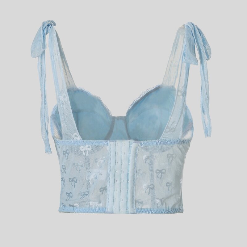 Embroidered Bustier Top Factory - OEM Corset with Rhinestone