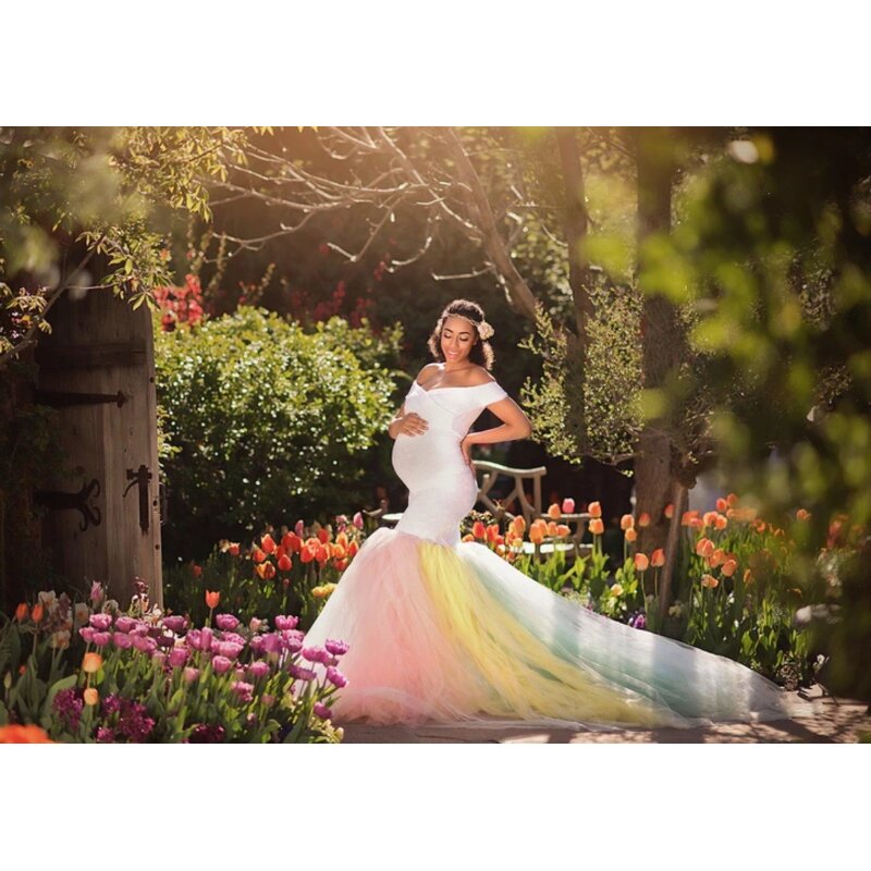 Mermaid Wedding Dress Manufacturer - OEM Colorful Mesh Dress