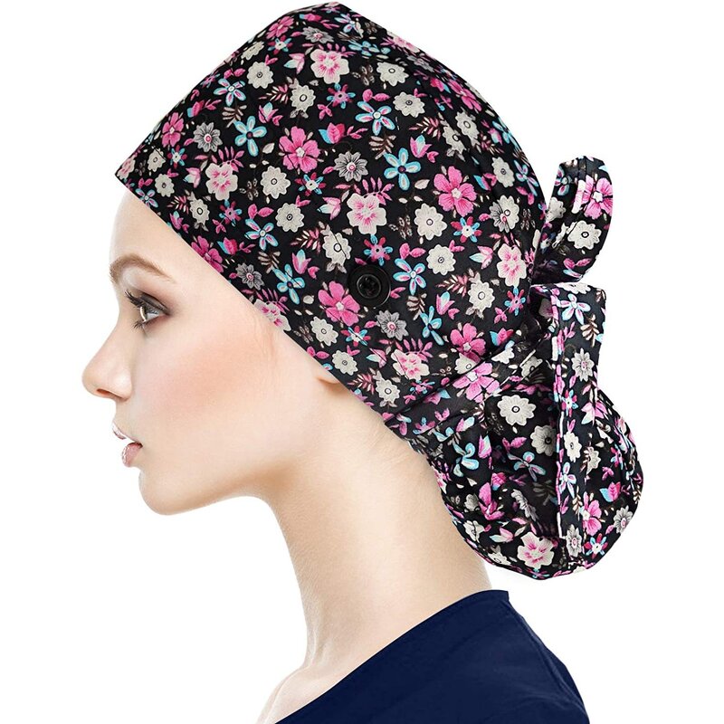 Scrub Cap Supplier - OEM Solid Color Nurse Cap