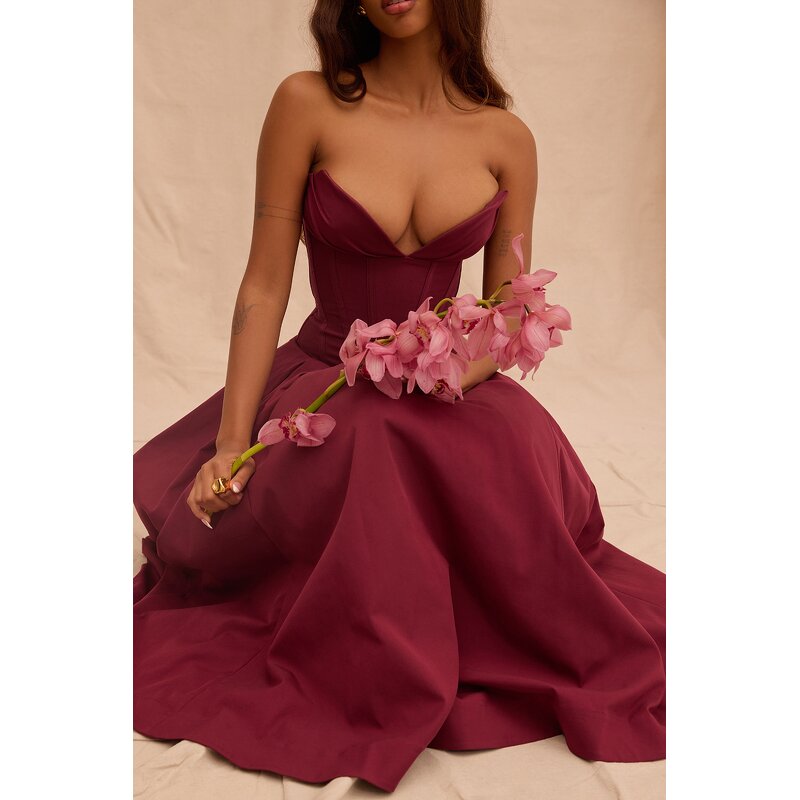 Strapless Long Dress Factory - OEM Maxi A Line Dress