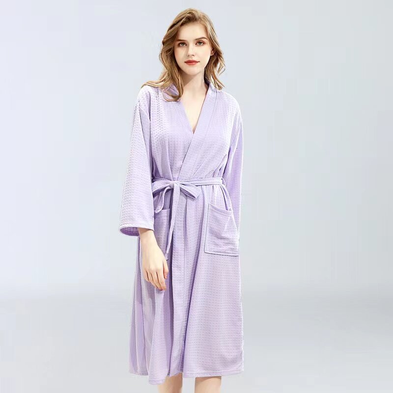 Waffle Bathrobe Supplier - OEM Custom Hotel Bathrobe