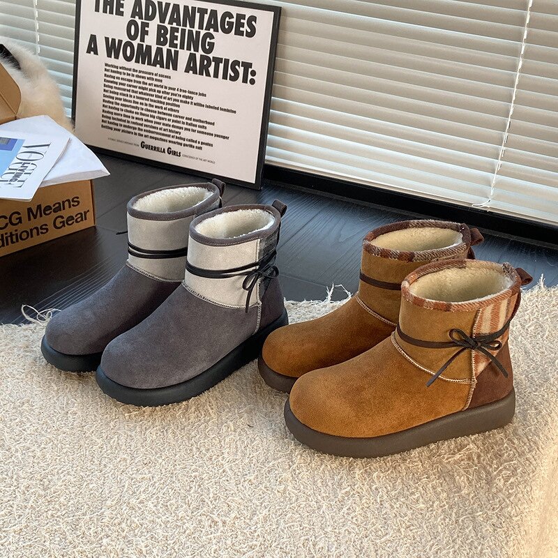 Women's Snow Boots Manufacturer - OEM Custom Winter Warm Plush Thick Sole