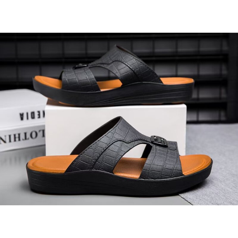 Leather Sandals Manufacturer - OEM/ODM 2025 Trendy Cow Leather Arabic Inspired