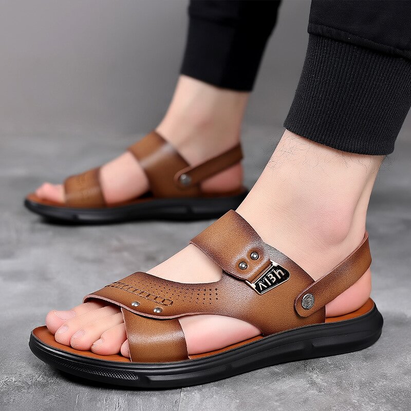 Arabic Sandals Manufacturer - OEM/ODM 2025 Trendy Casual Men's Leather