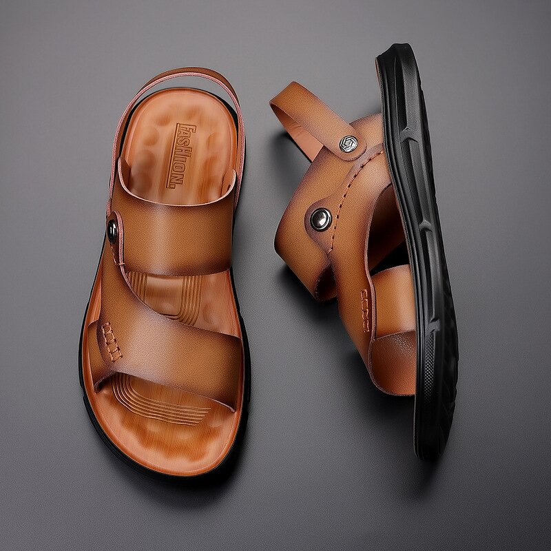 Leather Sandals Manufacturer - OEM/ODM Men's Genuine Evergreen Outdoor Large