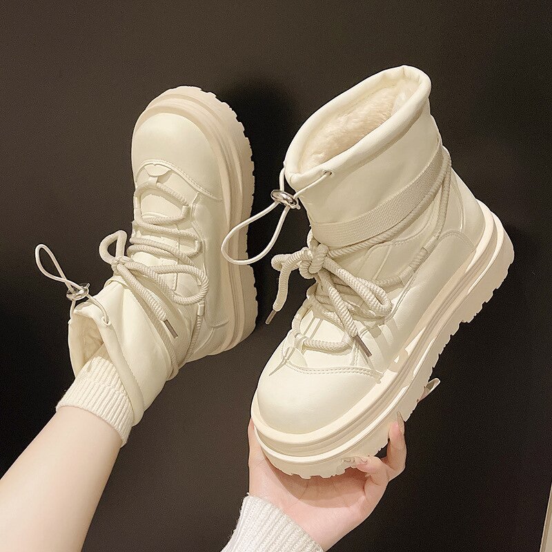 Women's Snow Boots Manufacturer - OEM Custom Winter Warm Plush Thick Sole