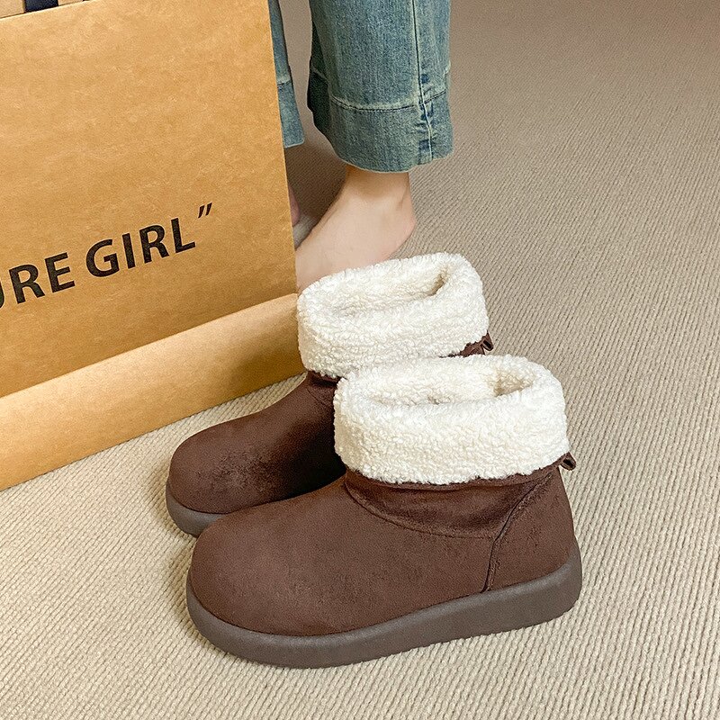 Women's Snow Boots Manufacturer - OEM Custom Winter Warm Plush Thick Sole