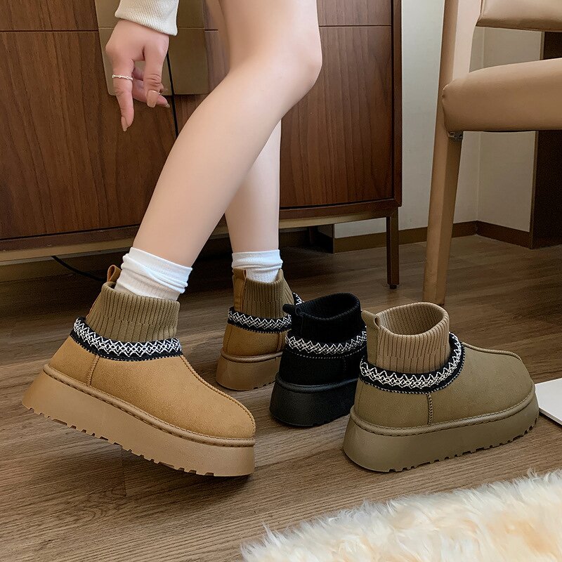 Women's Snow Boots Manufacturer - OEM Custom Winter Warm Plush Thick Sole