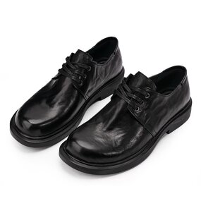 Leather Derby Shoes Manufacturer - OEM/ODM Genuine Cowhide Lace up Breathable