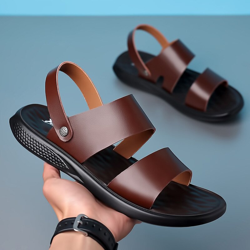 Men's Sandals Manufacturer - OEM/ODM 2025 Trendy Casual Cow Breathable Outdoor