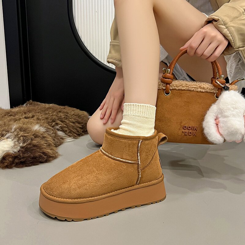 Women's Snow Boots Manufacturer - OEM Custom Winter Warm Plush Thick Sole
