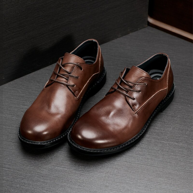 Leather Derby Shoes Manufacturer - OEM/ODM Genuine Cowhide Lace up Platform