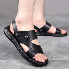 Leather Sandals Manufacturer - OEM/ODM Men's Genuine Evergreen Outdoor Large