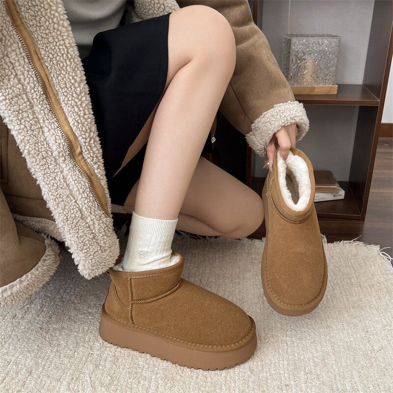 Women's Snow Boots Manufacturer - OEM Custom Winter Warm Plush Thick Sole