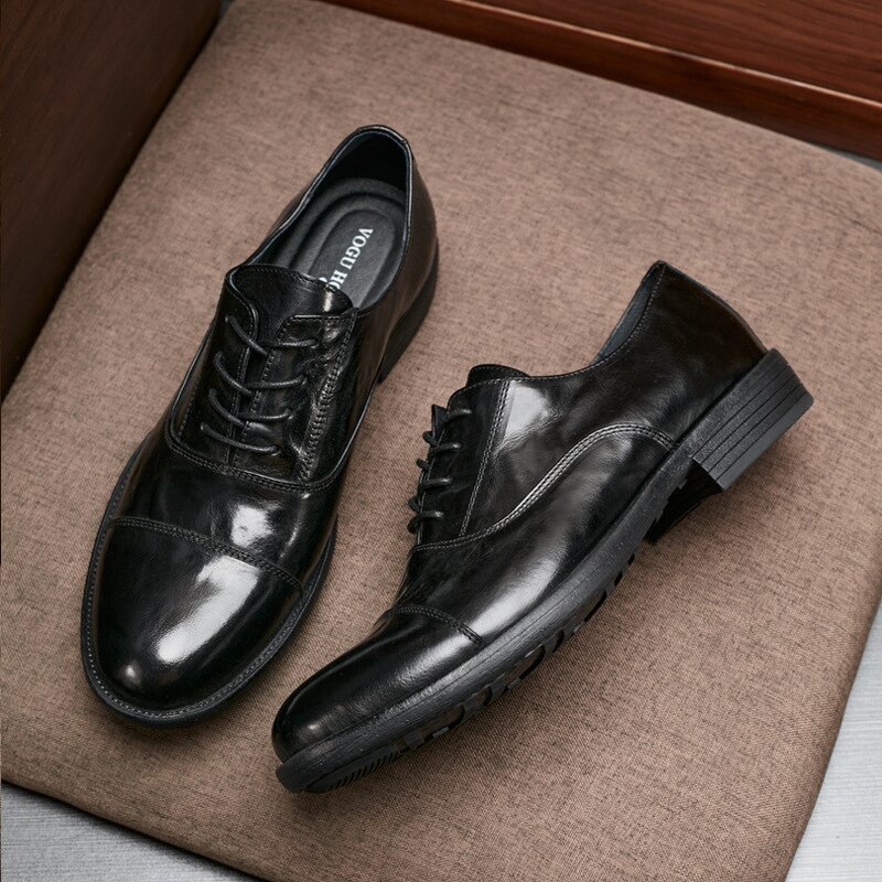 Derby Shoes Manufacturer - OEM/ODM Men's Genuine Cowhide Leather Slip-On