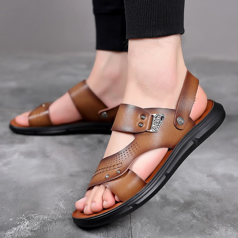 Arabic Sandals Manufacturer - OEM/ODM 2025 Trendy Casual Men's Leather