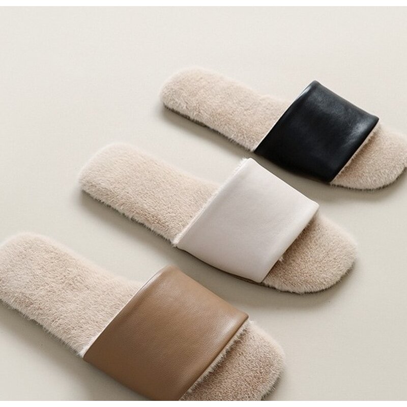 House Slippers Manufacturer - OEM/ODM 2025 New Winter Flat Sheepskin Cozy
