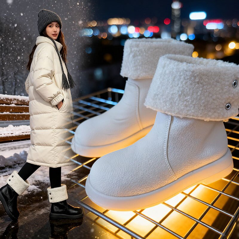 Women's Snow Boots Manufacturer - OEM Custom Winter Warm Plush Thick Sole