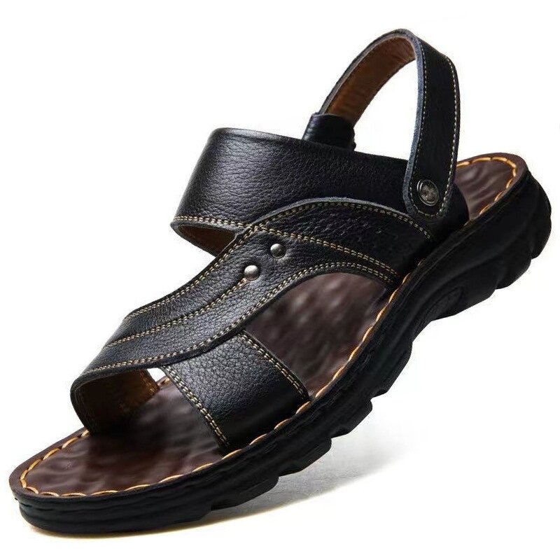 Leather Sandals Manufacturer - OEM/ODM 2025 Trendy Genuine Cowhide Summer
