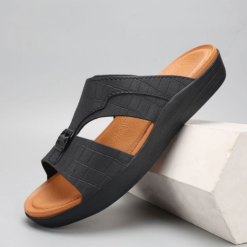 Leather Sandals Manufacturer - OEM/ODM 2025 Trendy Cow Leather Arabic Inspired