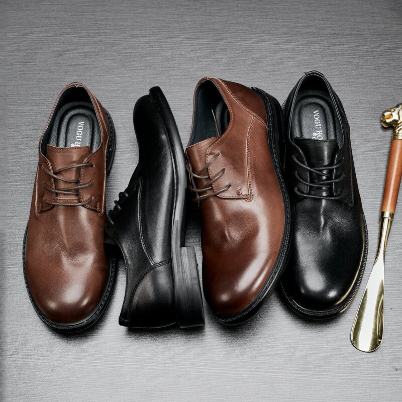 Leather Derby Shoes Manufacturer - OEM/ODM Genuine Cowhide Lace up Platform