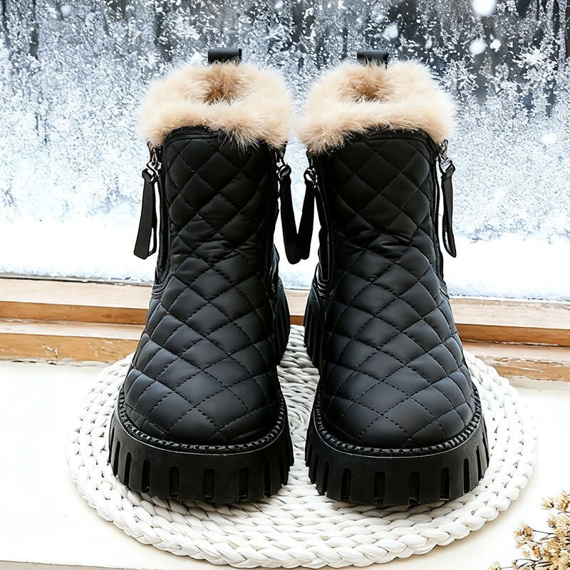 Women's Snow Boots Manufacturer - OEM Custom Winter Warm Plush Thick Sole