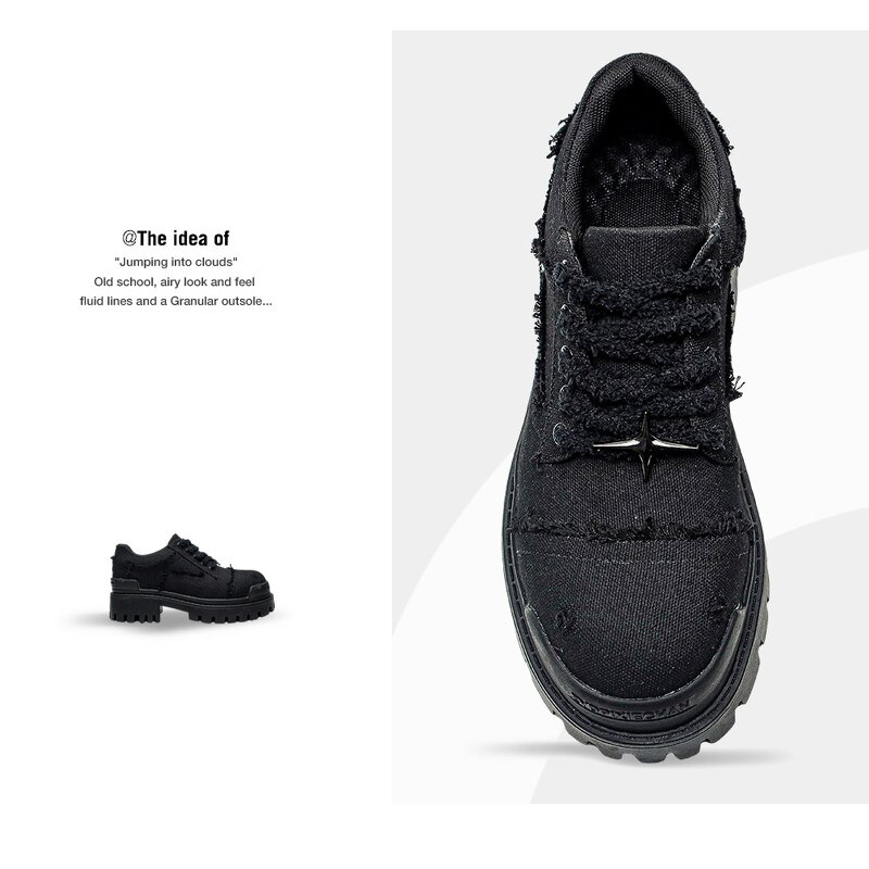 Canvas Shoes Manufacturer - OEM/ODM 2025 Trendy Retro Platform Chunky Casual