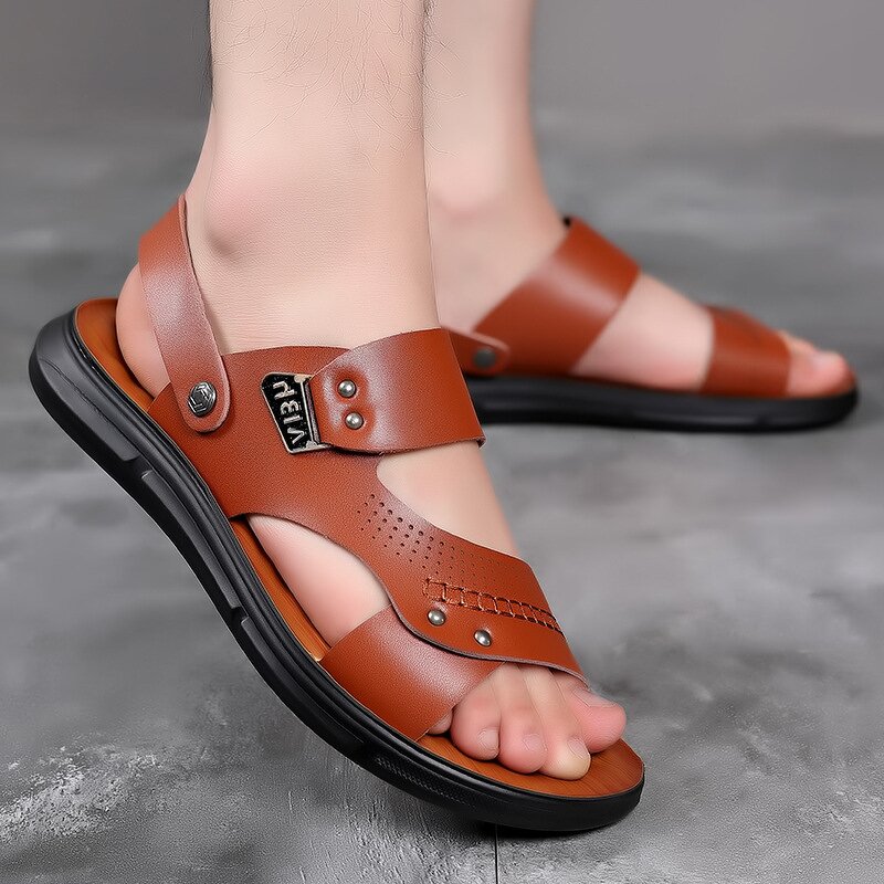 Arabic Sandals Manufacturer - OEM/ODM 2025 Trendy Casual Men's Leather