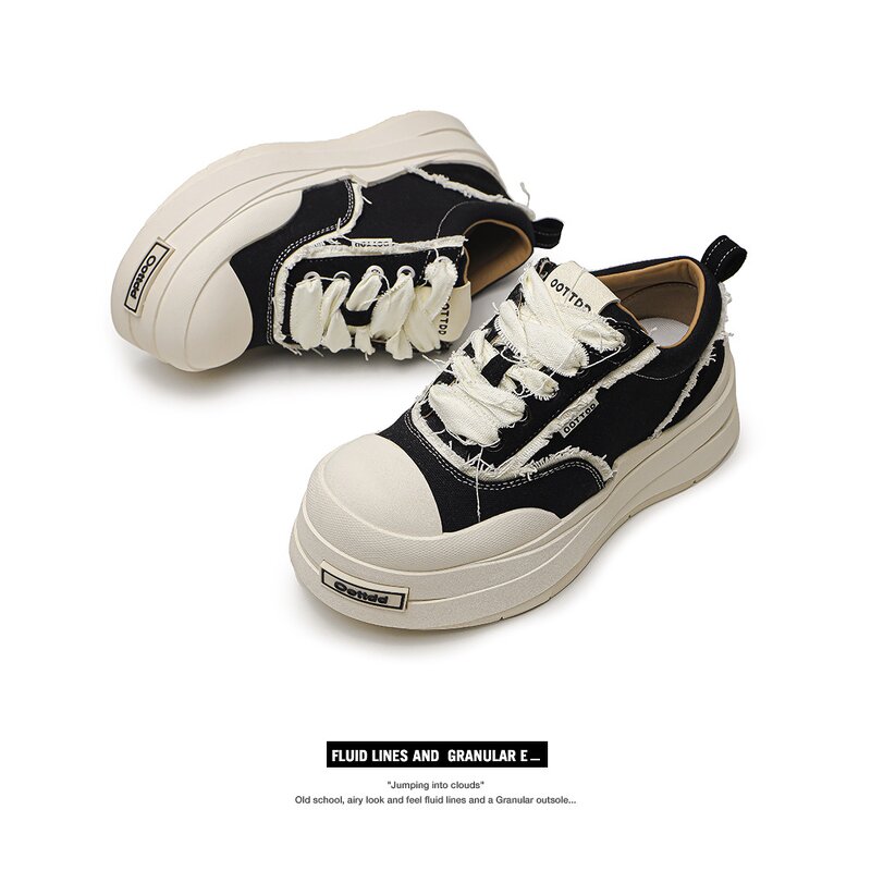 Skate Shoes Manufacturer - OEM/ODM 2025 New Trendy Chunky Casual White