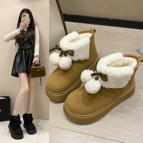 Women's Snow Boots Manufacturer - OEM Custom Winter Warm Plush Thick Sole