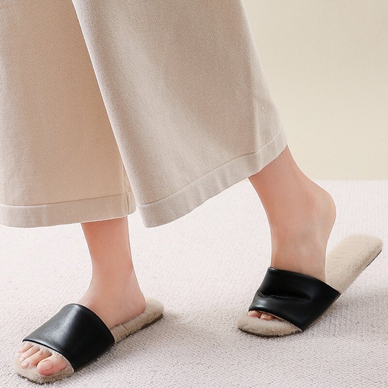 House Slippers Manufacturer - OEM/ODM 2025 New Winter Flat Sheepskin Cozy