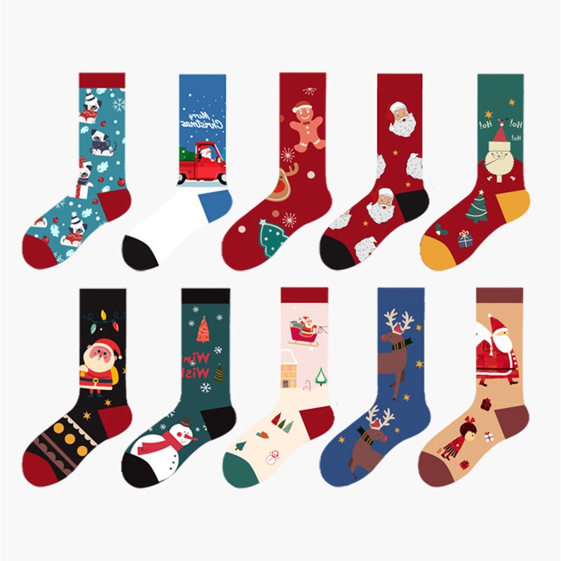 Cotton Socks Manufacturer - OEM/ODM New Fashionable Snowflake Jacquard