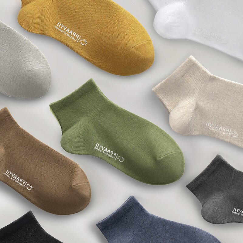 Men's Ankle Socks Manufacturer - OEM Custom Combed Cotton Casual Funky