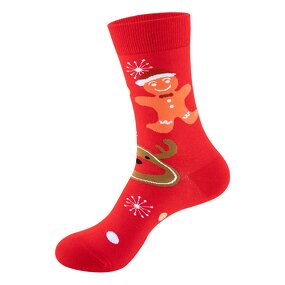 Cotton Socks Manufacturer - OEM/ODM New Fashionable Snowflake Jacquard