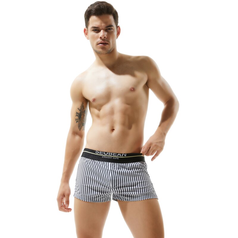 Men's Boxers Manufacturer - Wholesale Custom Logo Breathable Cotton Plaid