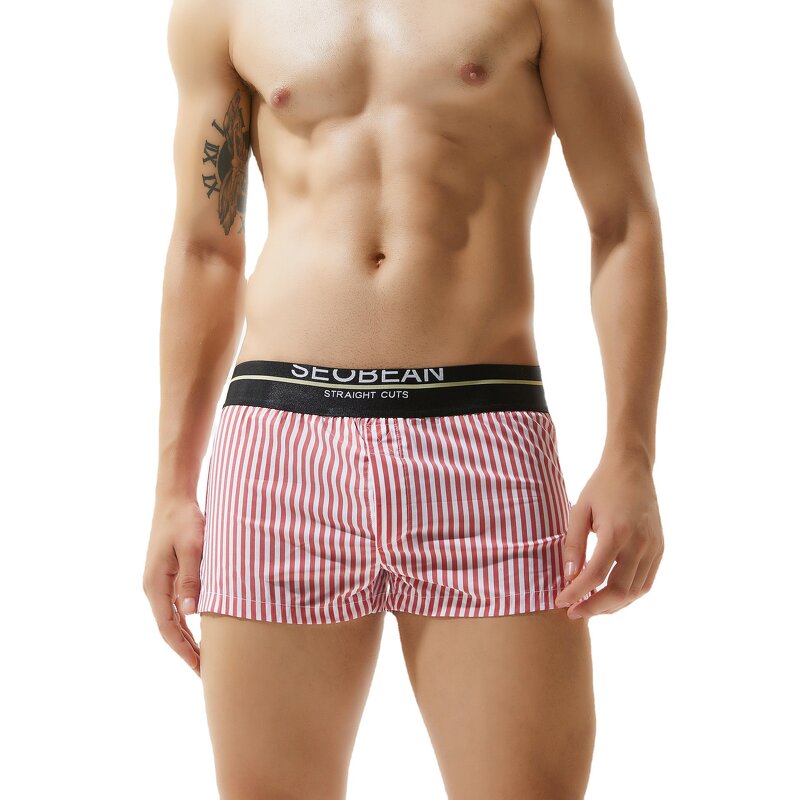Men's Boxers Manufacturer - Wholesale Custom Logo Breathable Cotton Plaid