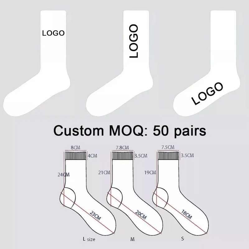 Socks Manufacturer - OEM/ODM Custom Embroidery Logo Cotton Socks