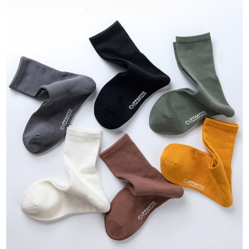 Men's Crew Socks Manufacturer - OEM Custom Combed Cotton Solid Color