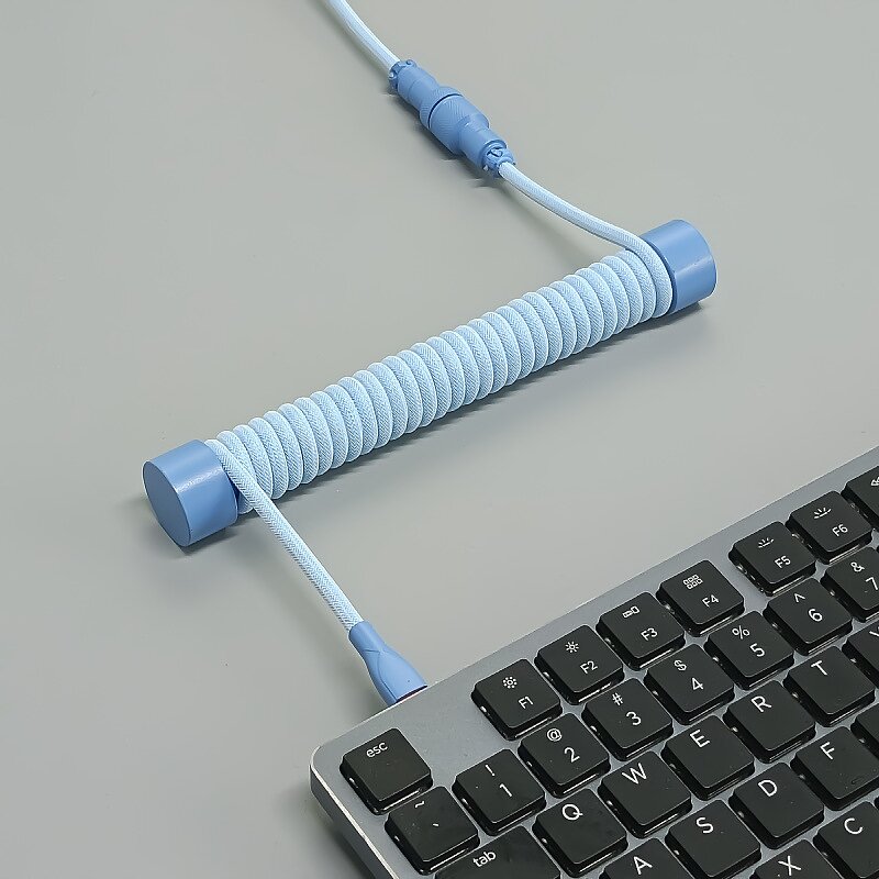 USB Type C Cable Manufacturer - Custom 2 in 1 Coiled Fast 5A Charging Cable