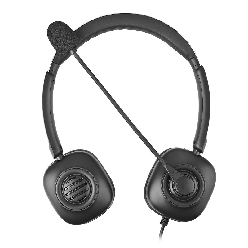 Metal Headband Telephone Headset Supplier - USB ENC Noise Cancellation Binaural