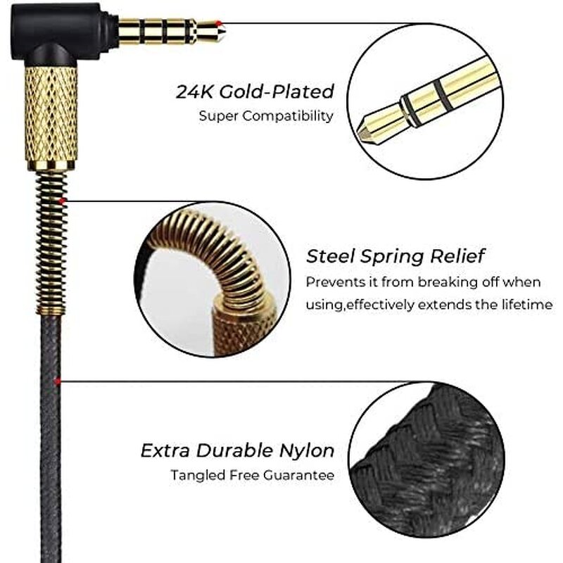 Sennheiser HD598 Audio Cable Manufacturer - 3.5mm to 2.5mm Stereo Braid Shielded