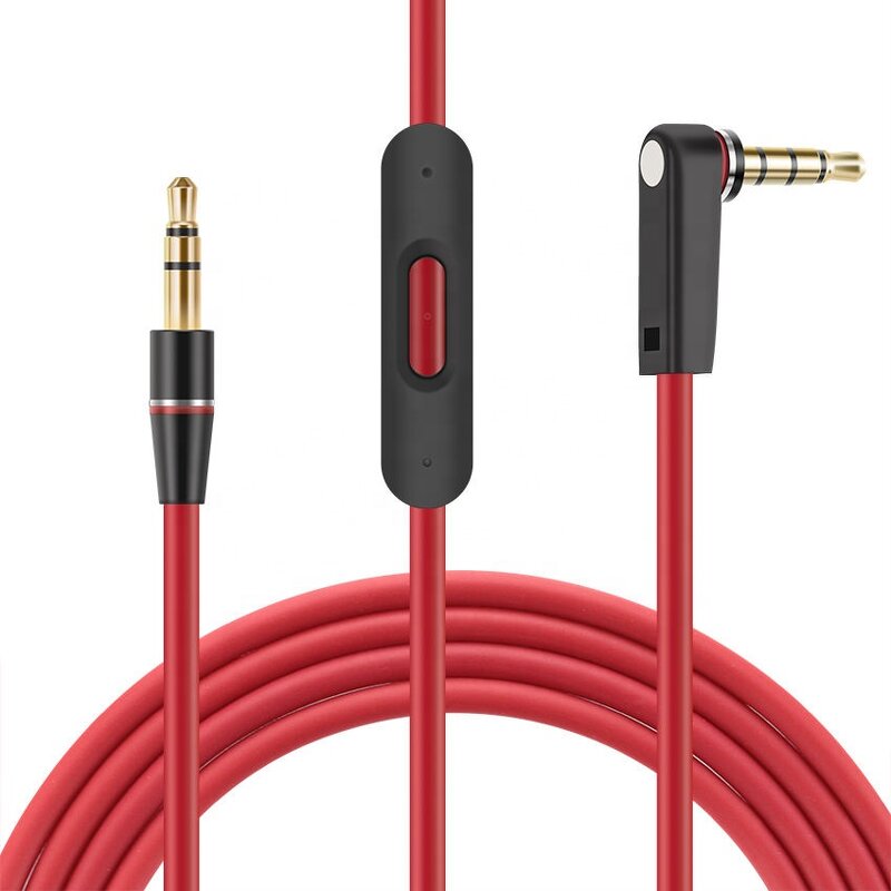 Beats Solo Studio Audio Cable Factory - Replacement Gold Plated Cable with Mic