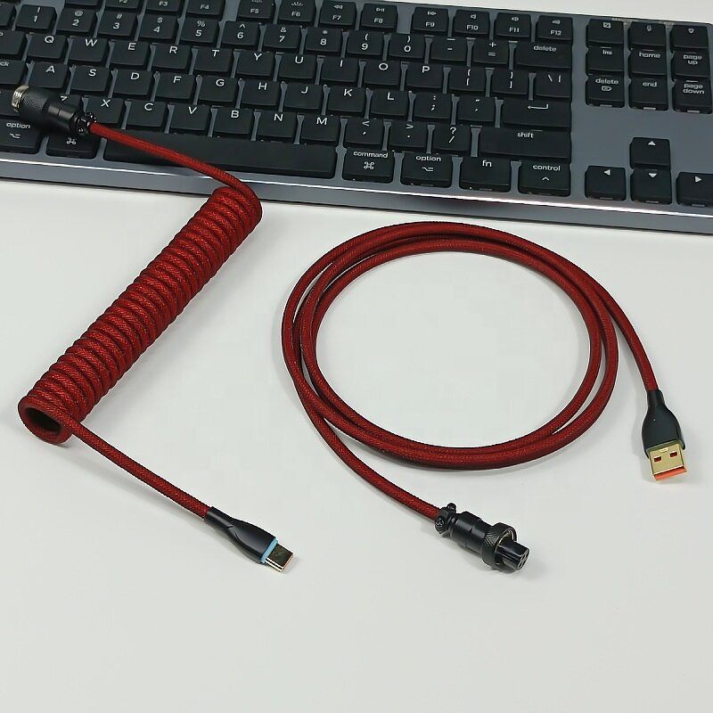 USB Type C Cable Manufacturer - Custom 2 in 1 Coiled Fast 5A Charging Cable