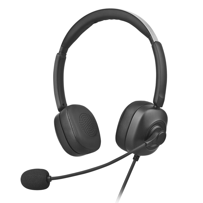 Metal Headband Telephone Headset Supplier - USB ENC Noise Cancellation Binaural