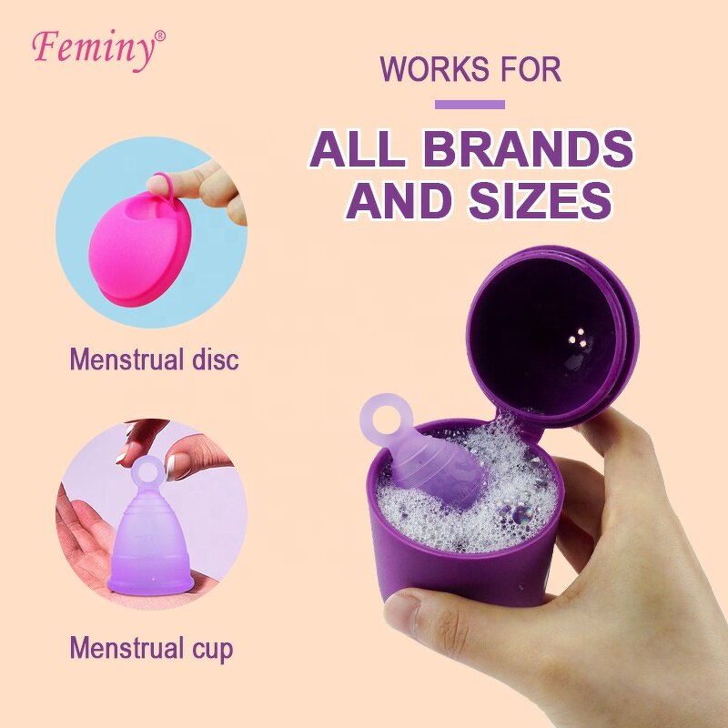 Menstrual Cup Cleaning Case Manufacturer - OEM Customizable Purple Sterilising