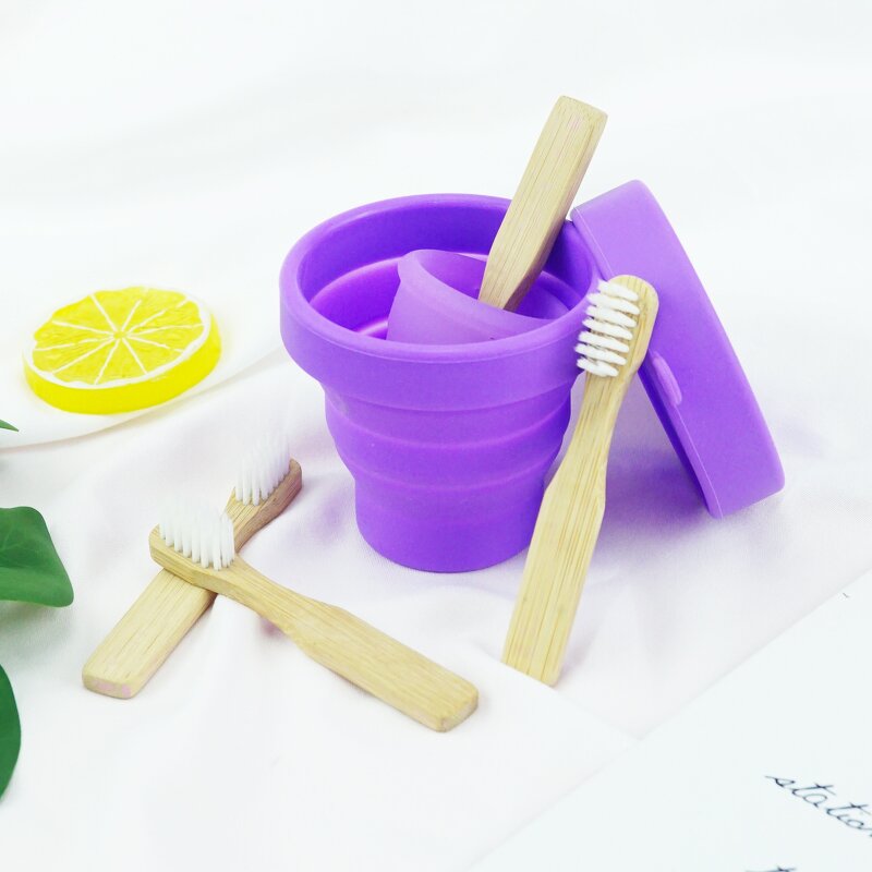 Menstrual Cup Brush Manufacturer - OEM Customized logo Bamboo Wooden