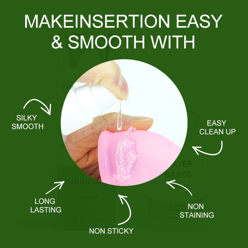 Menstrual Cup Lube Manufacturer - OEM/ODM 100% Natural Ingredients 60ml