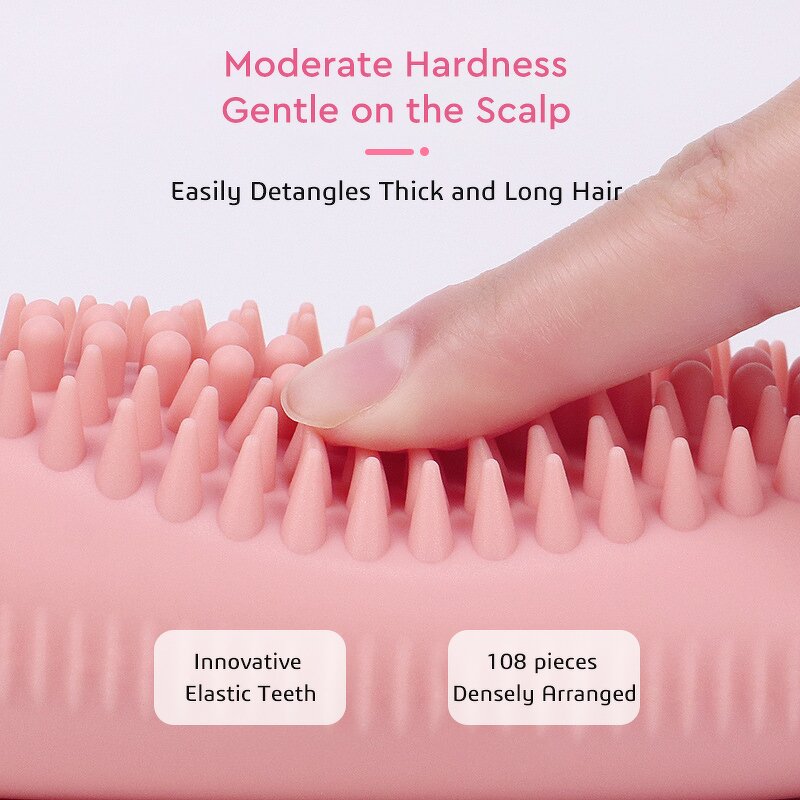 Shampoo Brush Bottle Manufacturer - OEM/ODM 2 in 1 Handle Silicone Massager