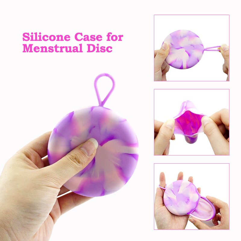 Menstrual Disc Case Manufacturer - OEM/ODM Rainbow Silicone Women Hygiene