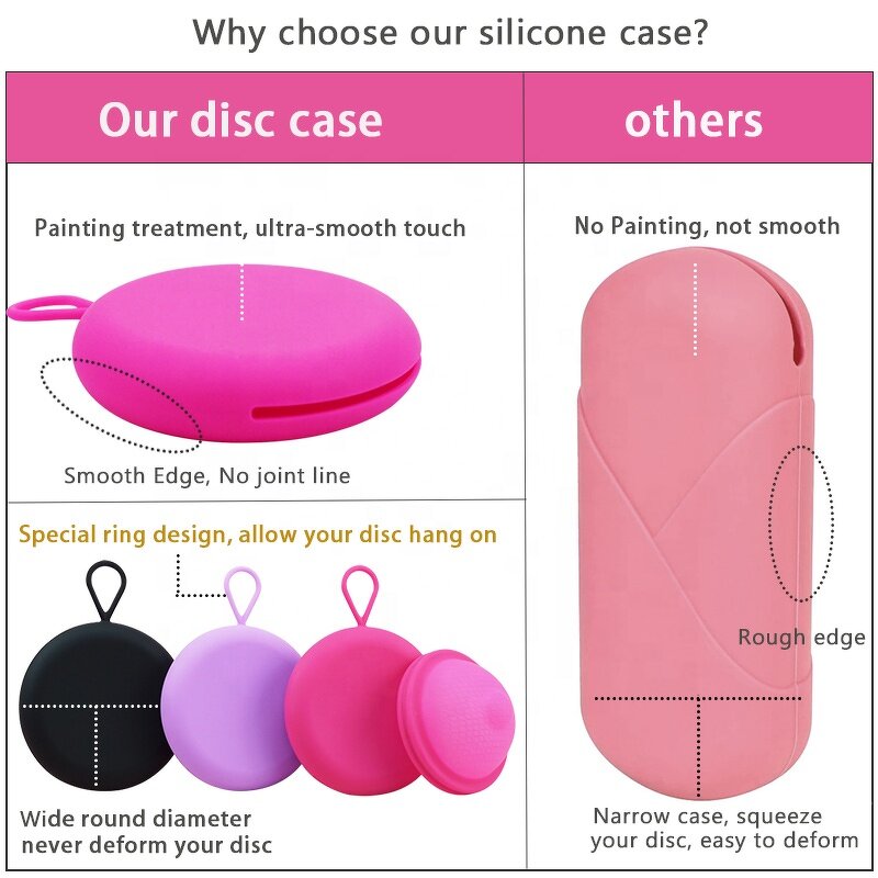 Menstrual Disc Case Manufacturer - OEM/ODM Period Disc Cover Silicone Case
